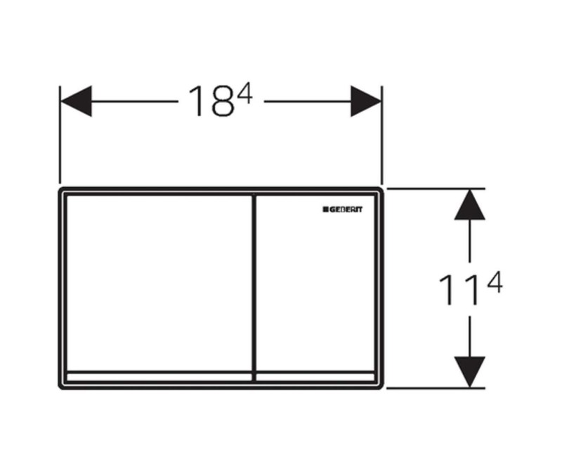 Кнопка для рамы Geberit Omega60 Chrome 115.081.GH.1