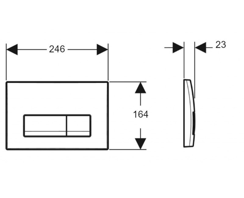 Кнопка смыва Geberit Delta50 Dual Белый 115.119.11.1
