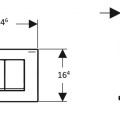 Кнопка смыва Geberit Delta20 Dual  Белый 115.137.11.1