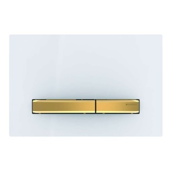 Poga iebūvējamam rāmim Geberit Sigma50 Balts/Misiņš 115.672.11.2