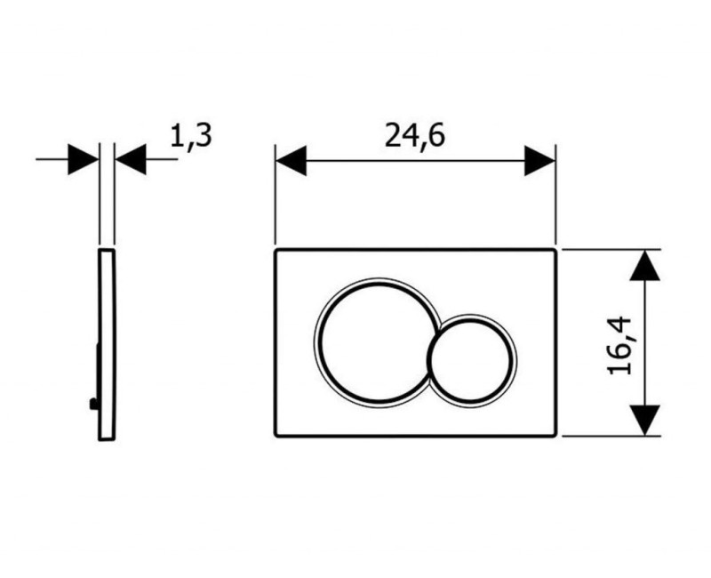 Кнопка для рамы Geberit Sigma01 Темно-красный/оранжевый/белый 115.770.FY.5