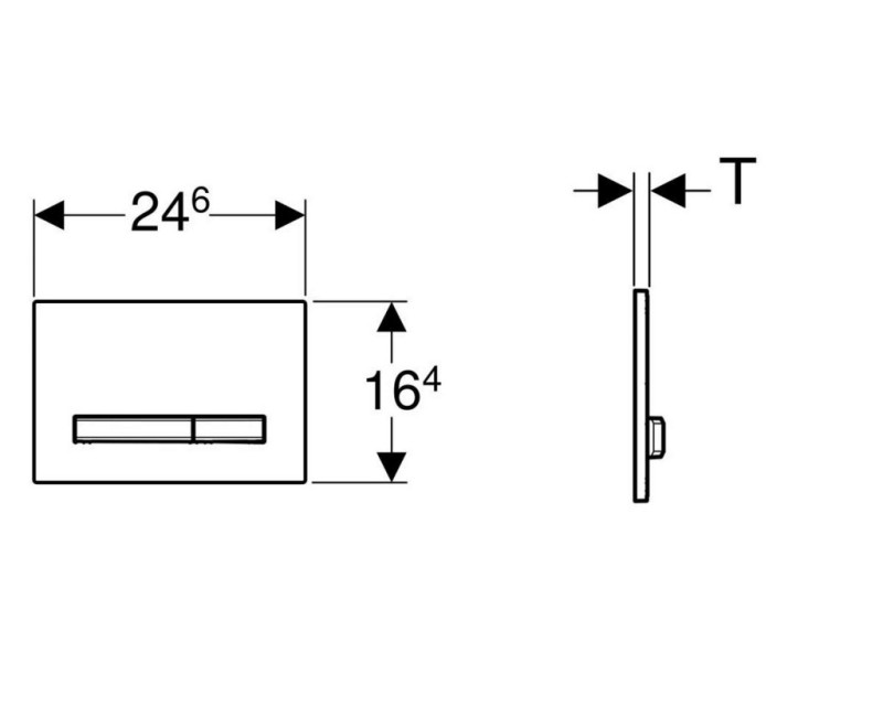 Кнопка для рамы Geberit Sigma50 Merlin/хром 115.788.DW.2