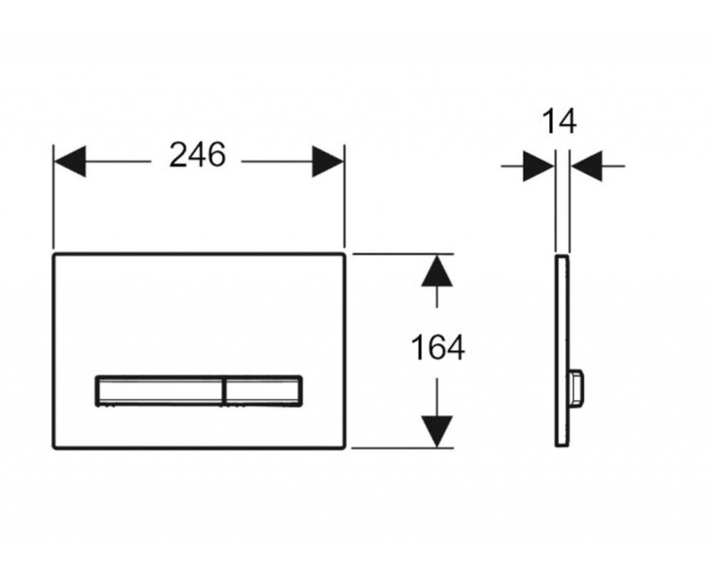 Кнопка для рамы Geberit Sigma50 хром/Beige115.788.JL.2