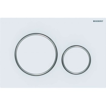 Кнопка для рамы Geberit Sigma20 Белый/Хром 115.882.JT.1