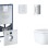 Комплект для унитаза Grohe Rapid SLX с рамой, унитазом Bau Ceramic Triple Vortex, хромированной кнопкой Skate Cosmopolitan и крышкой Soft Close.