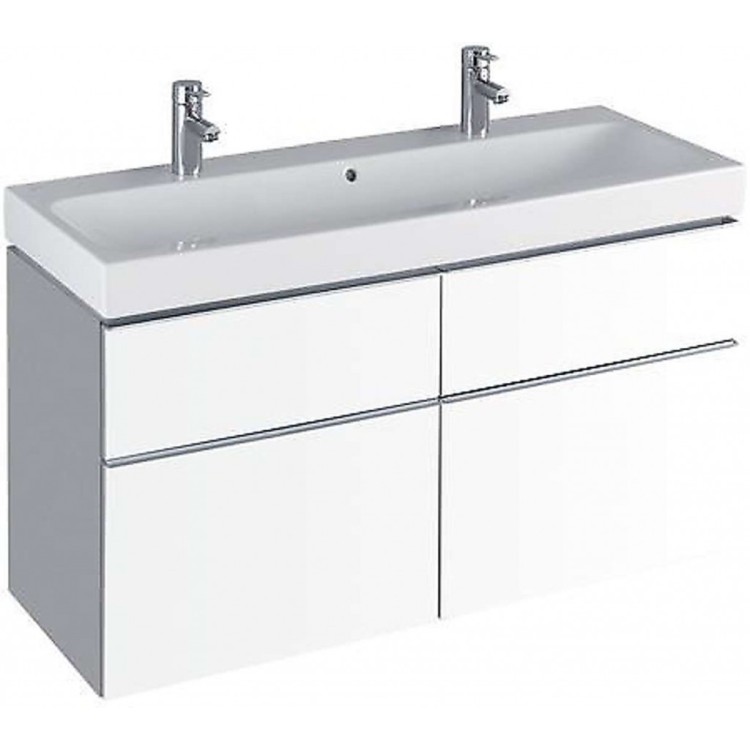 Vannas istabas izlietne Geberit iCon ar KeraTect 120x49cm Balta 124020600 Vannas istabas izlietne Geberit iCon ar KeraTect 120x49cm Balta 124020600