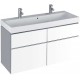 Vannas istabas izlietne Geberit iCon ar KeraTect 120x49cm Balta 124020600 Vannas istabas izlietne Geberit iCon ar KeraTect 120x49cm Balta 124020600