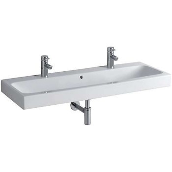 Vannas istabas izlietne Geberit iCon ar KeraTect 120x49cm Balta 124020600