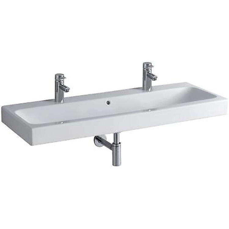 Vannas istabas izlietne Geberit iCon ar KeraTect 120x49cm Balta 124020600 Vannas istabas izlietne Geberit iCon ar KeraTect 120x49cm Balta 124020600