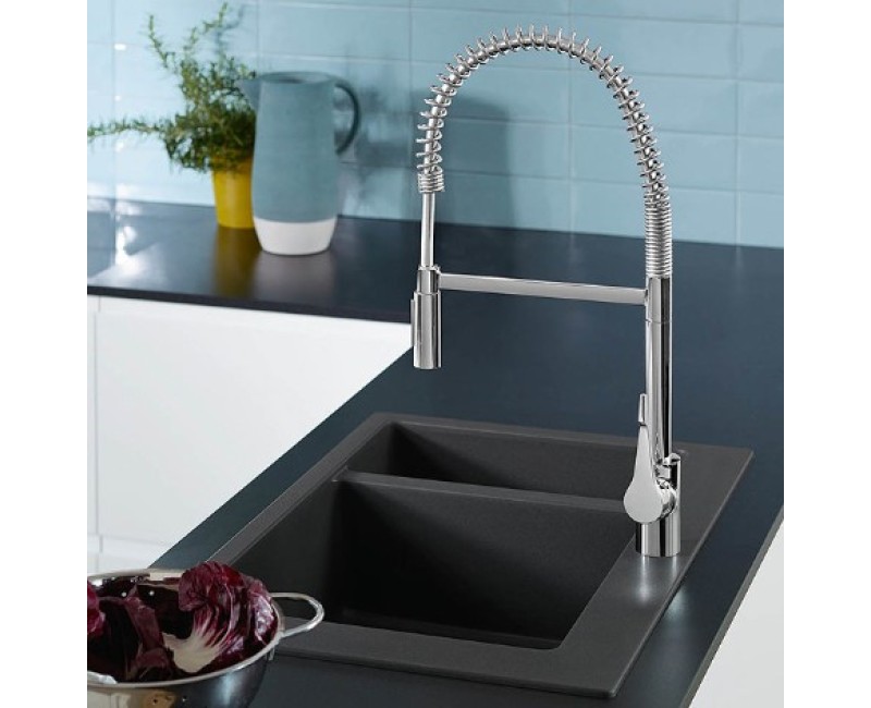 Смеситель для кухни Hansgrohe Cento XXL Semi-Pro, гибкий излив 2jet, хром 14806000
