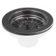 Izplūde izlietnei Bruckner 6/4", nerūsējošais tērauds/melns metāls 155.121.6 Izplūde izlietnei Bruckner 6/4", nerūsējošais tērauds/melns metāls 155.121.6