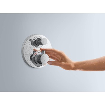 Dušas maisītājs Hansgrohe Ecostat S iebūvējams ar termostatu Hromēts 15757000