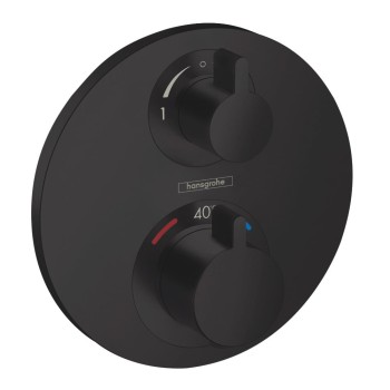 Vannas / Dušas maisītājs Hansgrohe Ecostat S iebūvējams ar Termostatu Melns Matēts 15758670