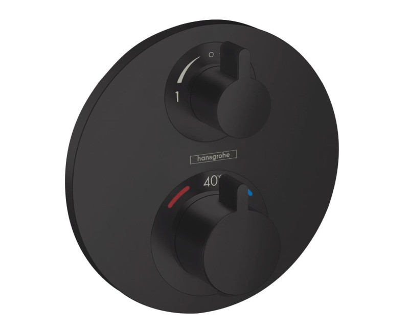 Vannas / Dušas maisītājs Hansgrohe Ecostat S iebūvējams ar Termostatu Melns Matēts