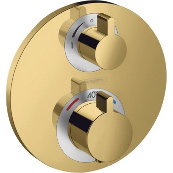 Dušas maisītājs Hansgrohe Ecostat S iebūvējams ar termostatu Polished Gold Optic 15758990