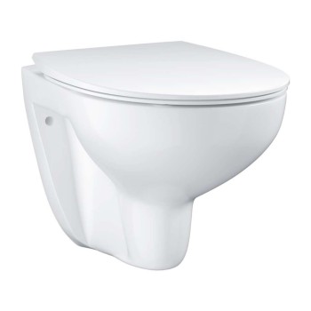 Tualetes poda komplekts Grohe Solido rāmis, Euro Ceramic Rimless pods, Hromēta poga un Soft Close vāku