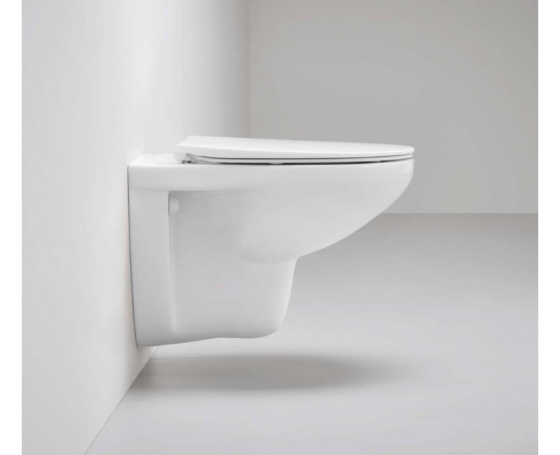 Tualetes poda komplekts Grohe Solido rāmis, Euro Ceramic Rimless pods, Hromēta poga un Soft Close vāku