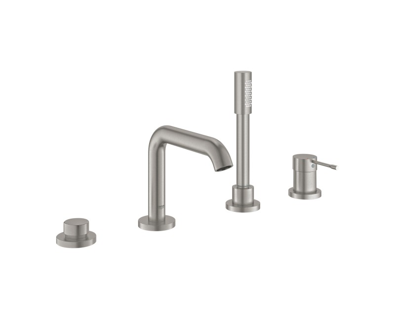 Смеситель для ванны/душа Grohe Essence на край ванны, supersteel 19578DC1