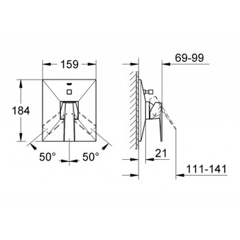 Vannas maisītājs GROHE Allure Brilliant  iebūvējams Warm Sunset  19785DA0