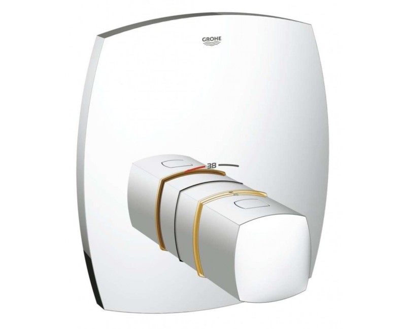 Dušas maisītājs GROHE Grandera ar termostatu iebūvējams StarLight apdare Hromēts/zelta krāsa 19941IG0