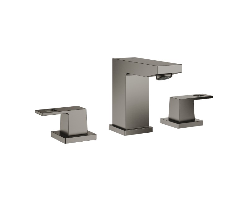 Grohe Eurocube S-Size смеситель для раковины с pop up клапаном, 3 выхода, матовый Hard Graphite 20351AL0