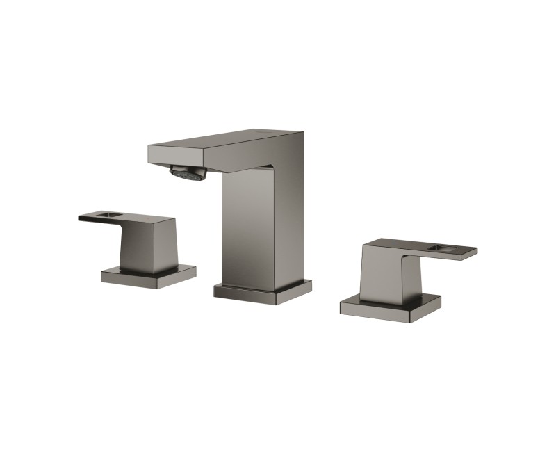 Grohe Eurocube S-Size смеситель для раковины с pop up клапаном, 3 выхода, матовый Hard Graphite 20351AL0