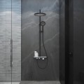 Душевая система Kielle Oudee с термостатом, 3 струи Черный/Белый 20602004