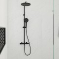 Душевая система Kielle Oudee с термостатом, 3 струи Черный Матовый 20602014