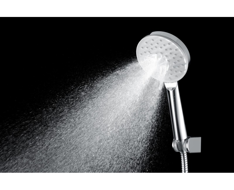 Dušas sistēma Kielle Oudee ar termostatu, 3 strūklas Hromēts 20602020
