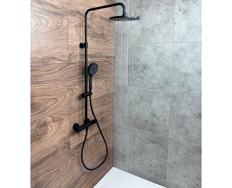 Dušas sistēma Kielle Oudee ar termostatu, 3 strūklas Hromēts 20602024