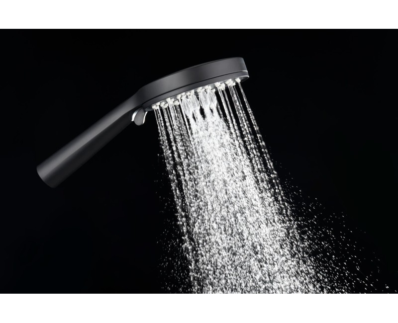 Душевая система Kielle Oudee 3 форсунки Черный Матовый 20602034