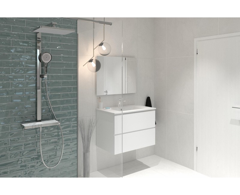 Душевая система Kielle Vega с термостатом, 3 струи Хром/Белый 20618010