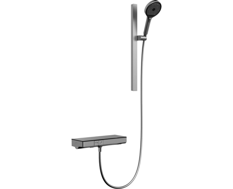 Душевая система Kielle Vega с термостатом, 3 струи, цвет Gun metal 20618023