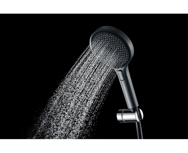 Душевая система Kielle Vega с термостатом, 3 струи, цвет Gun metal 20618023