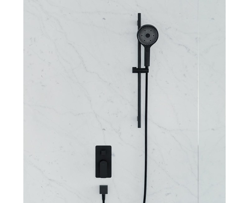 Dušas sistēma Kielle Vega iebūvējams, Melna Matēts 20618SP24