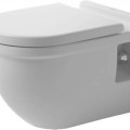 Подвесной унитаз Duravit Starck 3 Comfort WonderGliss без крышки, Белый