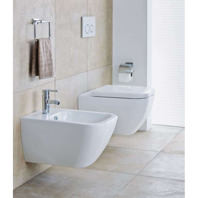 Piekaramais pods Duravit Happy D.2 HygieneGlaze Rimless, Bez Vāka, Balts Piekaramais pods Duravit Happy D.2 HygieneGlaze Rimless, Bez Vāka, Balts