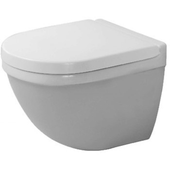 Подвесной унитаз Duravit Starck 3 WonderGliss, без крышки, Белый