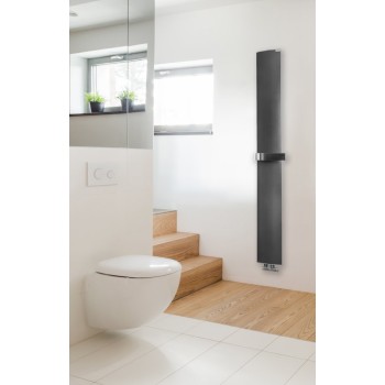 Полотенцесушитель / Радиатор Sapho Ridea Othello Mono Slim 30x189 см, 430 Вт, матовый черный 2301189030SN