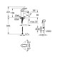 Izlietnes maisītājs Grohe BauLoop M-Size, hromēts 23917001 Izlietnes maisītājs Grohe BauLoop M-Size, hromēts 23917001