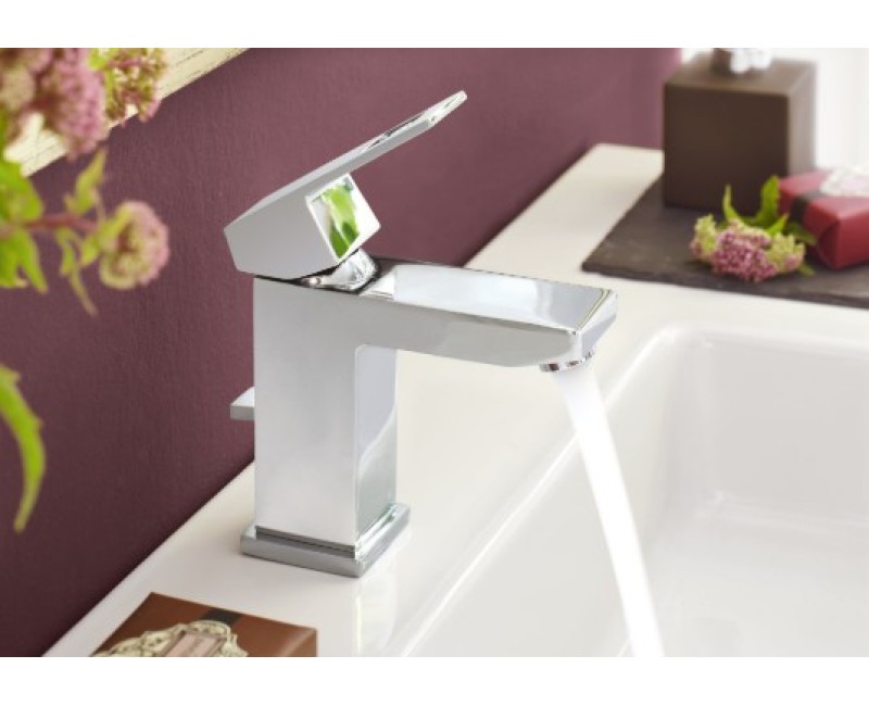 Grohe Eurocube S-Size смеситель для раковины с pop up клапаном, хром 2312700E