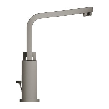 Grohe Eurocube L-Size смеситель для раковины с pop up клапаном, матовый Hard Graphite 23135AL0