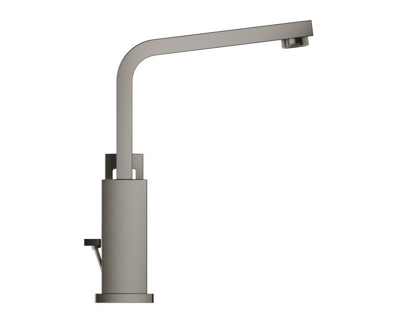 Grohe Eurocube L-Size смеситель для раковины с pop up клапаном, матовый Hard Graphite 23135AL0