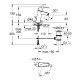 Grohe Eurosmart M-Size смеситель для раковины с pop up клапаном, хром 2339310E Grohe Eurosmart M-Size смеситель для раковины с pop up клапаном, хром 2339310E