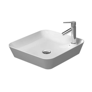 Vannas istabas izlietne Duravit Cape Cod DuraCeram®, WonderGliss 46x46cm, uz virsmas, Balta