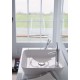 Vannas istabas izlietne Duravit Cape Cod DuraCeram®, WonderGliss 46x46cm, uz virsmas, Balta Vannas istabas izlietne Duravit Cape Cod DuraCeram®, WonderGliss 46x46cm, uz virsmas, Balta
