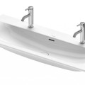 Раковина для ванной Duravit Viu WonderGliss Double 123x49 см, белая