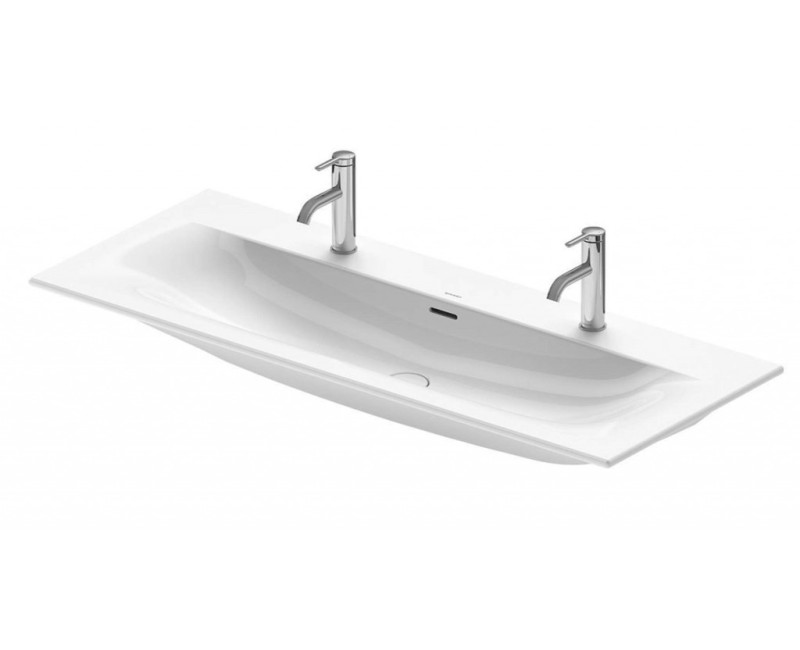 Раковина для ванной Duravit Viu WonderGliss Double 123x49 см, белая