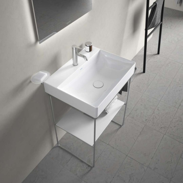 Vannas istabas izlietne Duravit DuraSquare WonderGliss, DuraCeram® 60x47cm, Balta Vannas istabas izlietne Duravit DuraSquare WonderGliss, DuraCeram® 60x47cm, Balta
