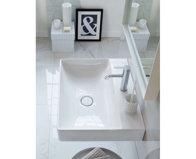 Раковина для ванной Duravit DuraSquare WonderGliss, DuraCeram® 60x47 см, белый